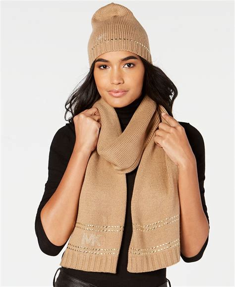 michael kors cap price|Michael Kors hat and scarf.